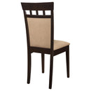 Gabriel Closed Back Dining Side Chair Cappuccino (Set of 2) - Home & Sleep Outlet