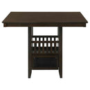 Jaden 5-piece Square Counter Height Dining Set Espresso - Home & Sleep Outlet