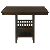 Jaden 5-piece Square Counter Height Dining Set Espresso - Home & Sleep Outlet