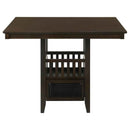 Jaden Square 47-inch Counter Height Dining Table Espresso - Home & Sleep Outlet