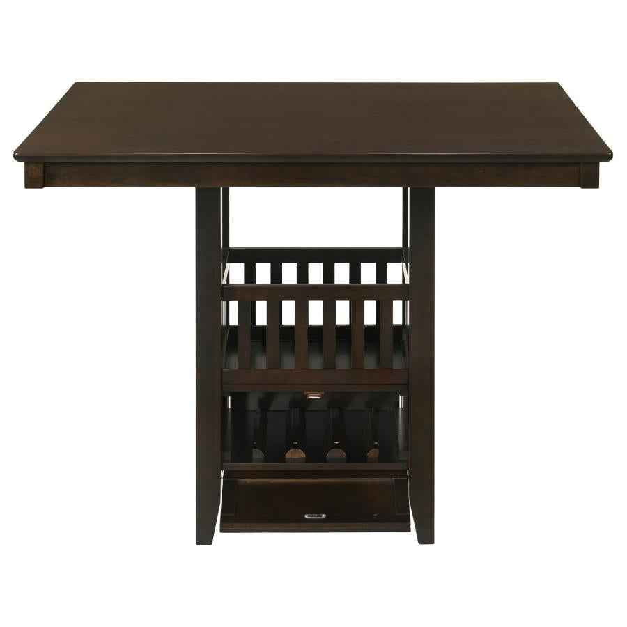 Jaden Square 47-inch Counter Height Dining Table Espresso - Home & Sleep Outlet