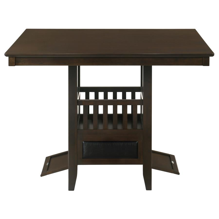 Jaden Square 47-inch Counter Height Dining Table Espresso - Home & Sleep Outlet