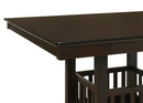 Jaden Square 47-inch Counter Height Dining Table Espresso - Home & Sleep Outlet