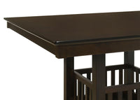 Jaden Square 47-inch Counter Height Dining Table Espresso - Home & Sleep Outlet