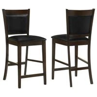 Jaden Upholstered Counter Chair Espresso (Set of 2) - Home & Sleep Outlet