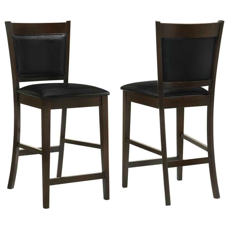 Jaden Upholstered Counter Chair Espresso (Set of 2) - Home & Sleep Outlet