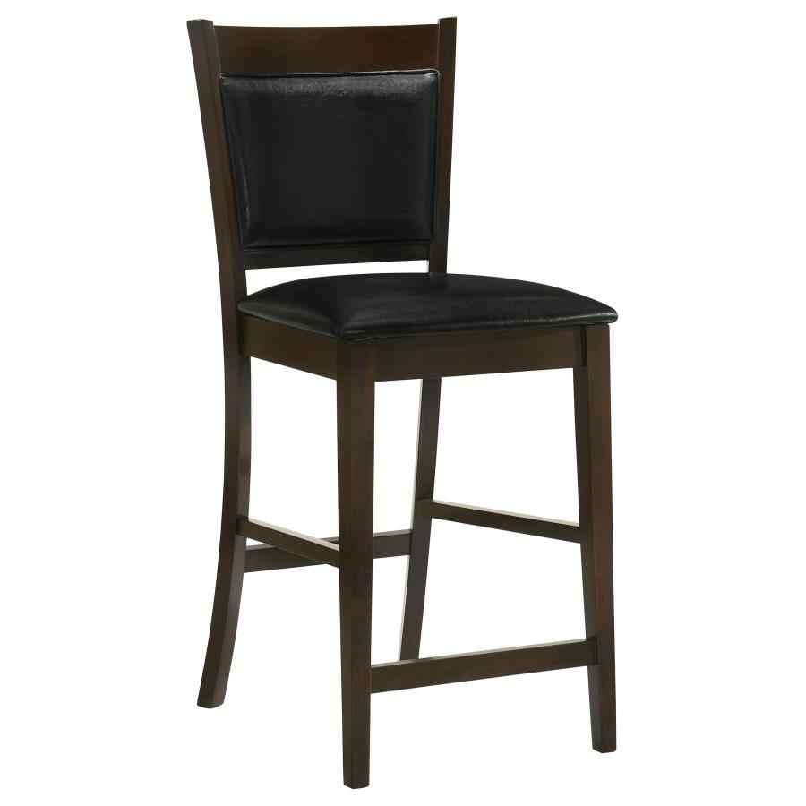Jaden Upholstered Counter Chair Espresso (Set of 2) - Home & Sleep Outlet