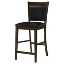 Jaden Upholstered Counter Chair Espresso (Set of 2) - Home & Sleep Outlet