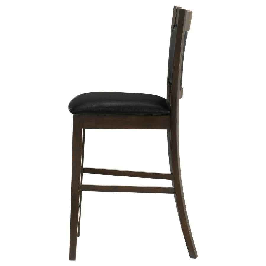 Jaden Upholstered Counter Chair Espresso (Set of 2) - Home & Sleep Outlet