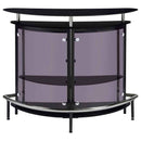 Amarillo Freestanding Glass Top Home Bar Wine Cabinet Black - Home & Sleep Outlet