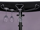 Amarillo Freestanding Glass Top Home Bar Wine Cabinet Black - Home & Sleep Outlet