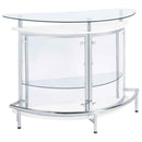 Amarillo Freestanding Glass Top Home Bar Wine Cabinet White - Home & Sleep Outlet