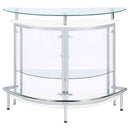 Amarillo Freestanding Glass Top Home Bar Wine Cabinet White - Home & Sleep Outlet