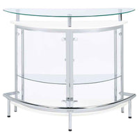 Amarillo Freestanding Glass Top Home Bar Wine Cabinet White - Home & Sleep Outlet