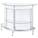 Amarillo Freestanding Glass Top Home Bar Wine Cabinet White - Home & Sleep Outlet