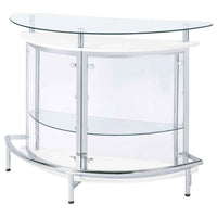Amarillo Freestanding Glass Top Home Bar Wine Cabinet White - Home & Sleep Outlet