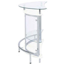 Amarillo Freestanding Glass Top Home Bar Wine Cabinet White - Home & Sleep Outlet