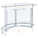 Amarillo Freestanding Glass Top Home Bar Wine Cabinet White - Home & Sleep Outlet