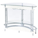 Amarillo Freestanding Glass Top Home Bar Wine Cabinet White - Home & Sleep Outlet