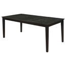 Louise 5-piece Rectangular Extension Leaf Dining Set Black - Home & Sleep Outlet