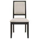 Louise 5-piece Rectangular Extension Leaf Dining Set Black - Home & Sleep Outlet