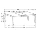 Louise 5-piece Rectangular Extension Leaf Dining Set Black - Home & Sleep Outlet