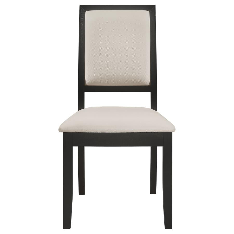 Louise 7-piece Rectangular Extension Leaf Dining Set Black - Home & Sleep Outlet