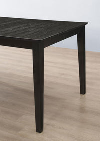 Louise 7-piece Rectangular Extension Leaf Dining Set Black - Home & Sleep Outlet