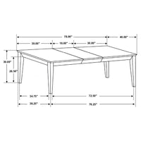 Louise 7-piece Rectangular Extension Leaf Dining Set Black - Home & Sleep Outlet