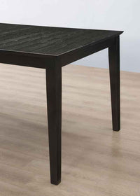 Louise Rectangular 78-inch Extension Leaf Dining Table Black - Home & Sleep Outlet