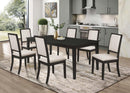 Louise Rectangular 78-inch Extension Leaf Dining Table Black - Home & Sleep Outlet