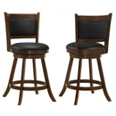 Broxton Upholstered Swivel Counter Chair Chestnut (Set of 2) - Home & Sleep Outlet