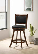 Broxton Upholstered Swivel Counter Chair Chestnut (Set of 2) - Home & Sleep Outlet