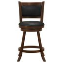 Broxton Upholstered Swivel Counter Chair Chestnut (Set of 2) - Home & Sleep Outlet