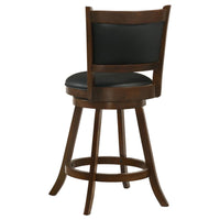 Broxton Upholstered Swivel Counter Chair Chestnut (Set of 2) - Home & Sleep Outlet