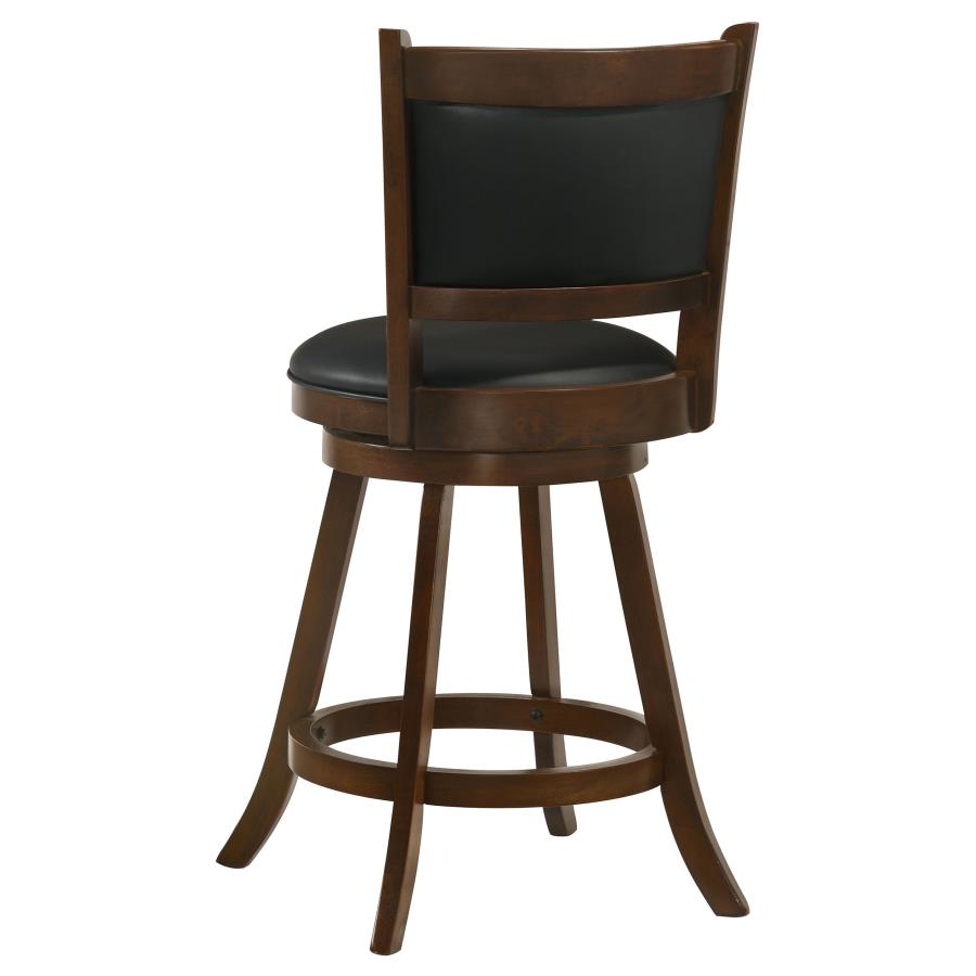 Broxton Upholstered Swivel Counter Chair Chestnut (Set of 2) - Home & Sleep Outlet