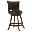 Broxton Upholstered Swivel Counter Chair Chestnut (Set of 2) - Home & Sleep Outlet