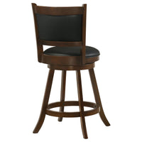 Broxton Upholstered Swivel Counter Chair Chestnut (Set of 2) - Home & Sleep Outlet