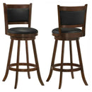 Broxton Upholstered Swivel Bar Chair Chestnut (Set of 2) - Home & Sleep Outlet