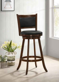 Broxton Upholstered Swivel Bar Chair Chestnut (Set of 2) - Home & Sleep Outlet