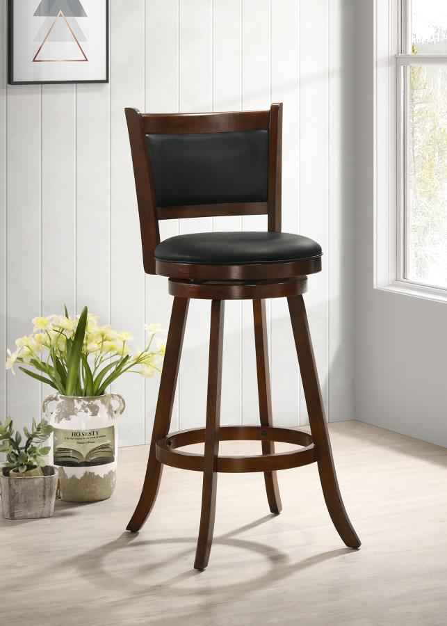 Broxton Upholstered Swivel Bar Chair Chestnut (Set of 2) - Home & Sleep Outlet