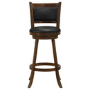 Broxton Upholstered Swivel Bar Chair Chestnut (Set of 2) - Home & Sleep Outlet