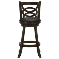 Calecita Wood Swivel Bar Chair Cappuccino (Set of 2)