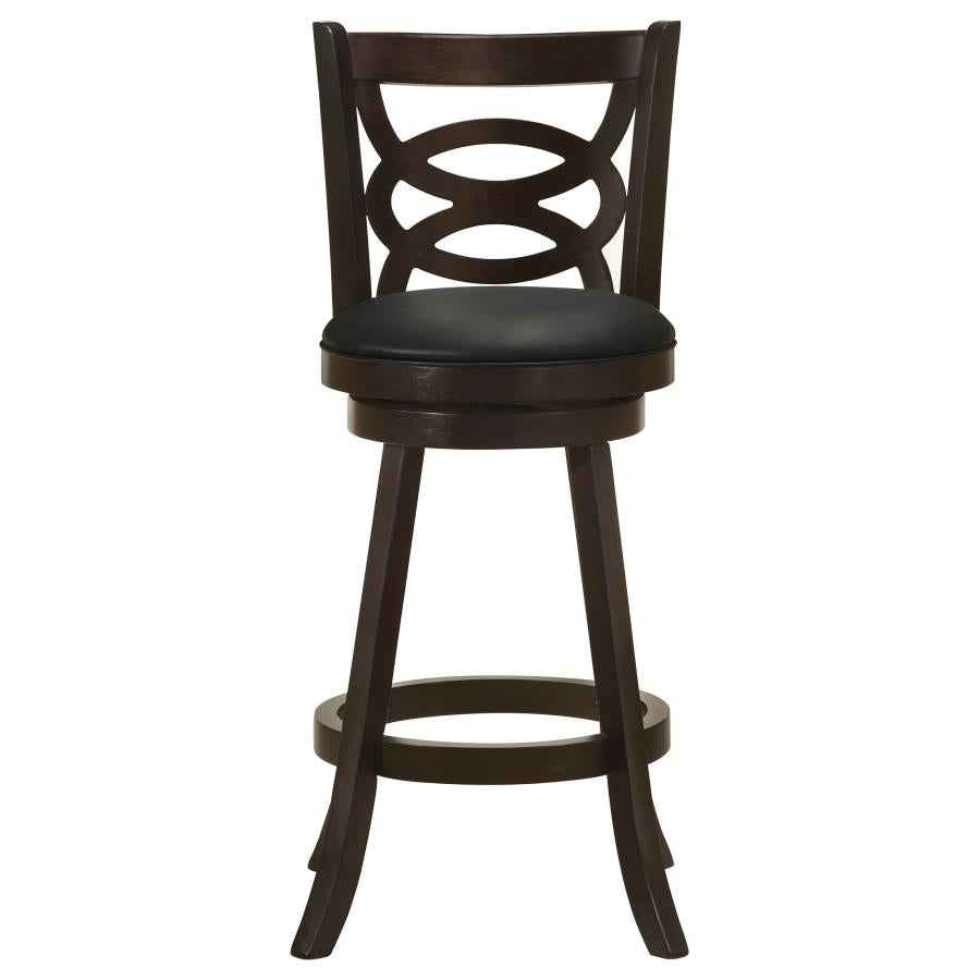 Calecita Wood Swivel Bar Chair Cappuccino (Set of 2)