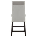 Stanton Velvet Upholstered Counter Chair Grey (Set of 2)