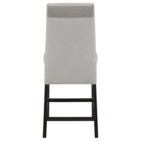 Stanton Velvet Upholstered Counter Chair Grey (Set of 2)