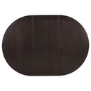 Lavon Oval 60-inch Wood Extension Leaf Dining Table Espresso