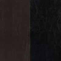 Lavon Wood Dining Side Chair Black and Espresso (Set of 2)