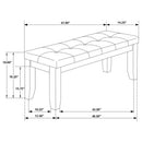 Dalila 6-piece Rectangular Dining Table Set Cappuccino