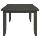 Dalila 5-piece Rectangular Dining Table Set Dark Grey